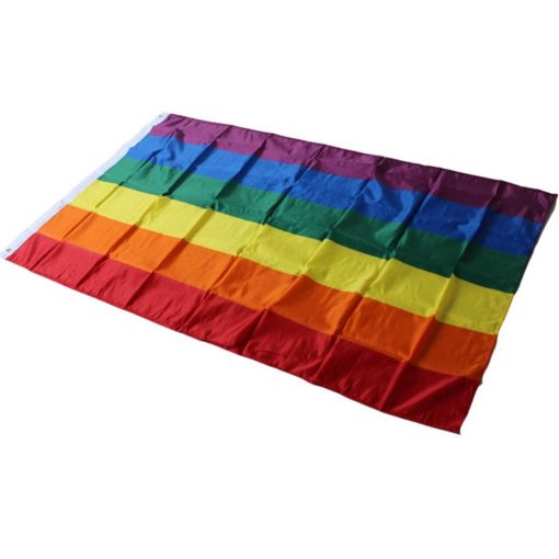 10 Pieces Rainbow Flag Polyester Gay Pride Flag with Brass Grommets Banner Hanging LGBT Flag For 9a23369e c306 4fe6 abf6 62fc4f85b96a - Transgender Flags