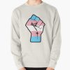 Raised Fist - Transgender Flag Pullover Sweatshirt RB0403 product Offical transgender flag Merch